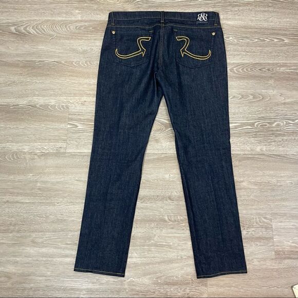 Rock & Republic Navy Blue Low Rise Ankle crop Jeans - Picture 2 of 13